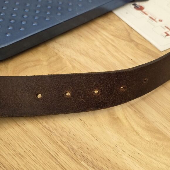 Cowgirl buckle Statement Belt WESTERN Size Large cowboy RODEO Brown leather main image 5